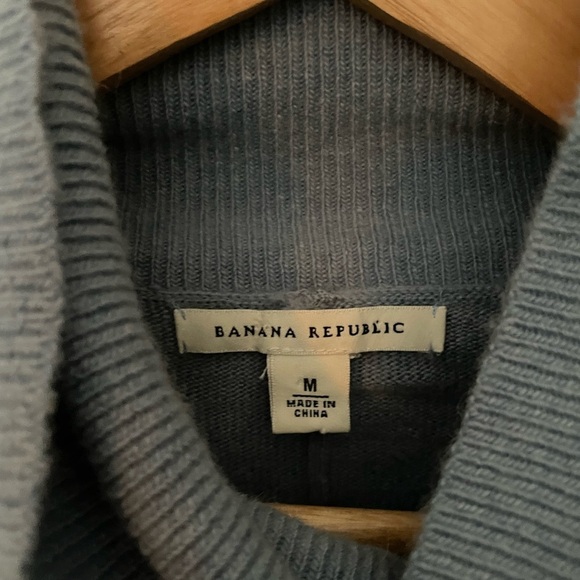 Banana Republic pastel blue angora blend turtleneck - Picture 5 of 6
